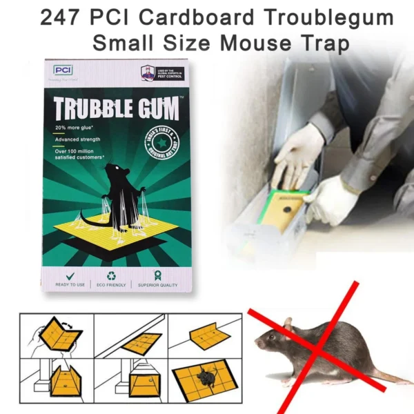 PCI Cardboard Troublegum Small Size Mouse Trap-1pc
