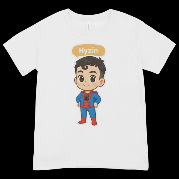 Personalized Superhero T-Shirt for Kids | Boy’s Crew Neck T-Shirt | BC21
