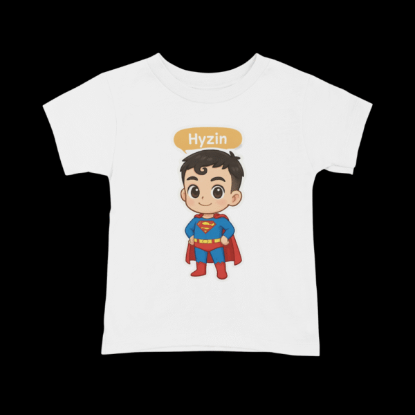 Personalized Superhero T-Shirt for Kids | Boy’s Crew Neck T-Shirt | BC21