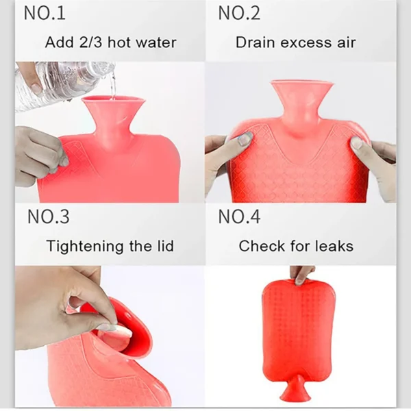 Rubber Hot Water Heating Bag for Pain Relief